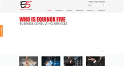 Desktop Screenshot of equinoxfive.com