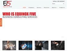 Tablet Screenshot of equinoxfive.com